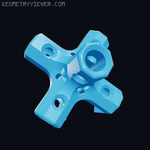 Round Bars Pipes and Rods Connections 3D model thumbnail