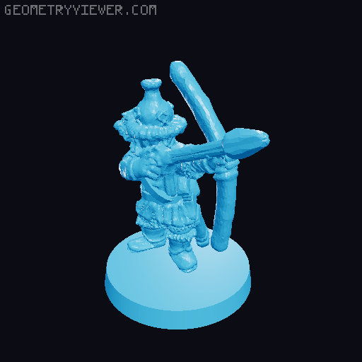 Lake-Town Archers 10mm Scale 3D model thumbnail