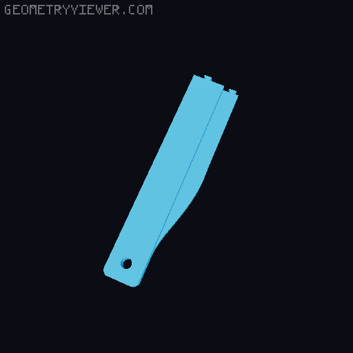 Flansch 200mm Abzug 3D model thumbnail