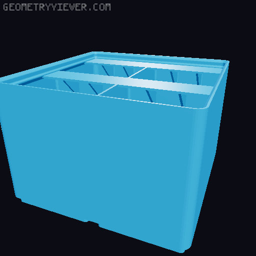 Gridfinity Ultra Light Bins - Divider Label Edition 3D model thumbnail