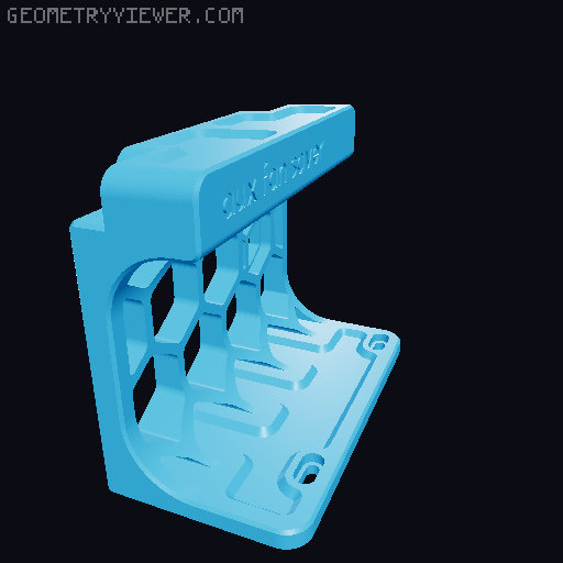 P1P Auxiliary Part Cooling Fan Case - Remix 3D model thumbnail