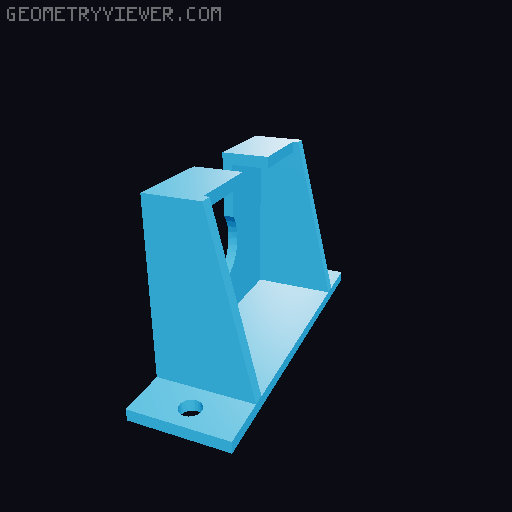 Under Desk Cable Management 3D model thumbnail