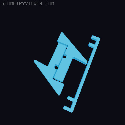 TrashiStand (Mechanical Keyboard Stand) 3D model thumbnail