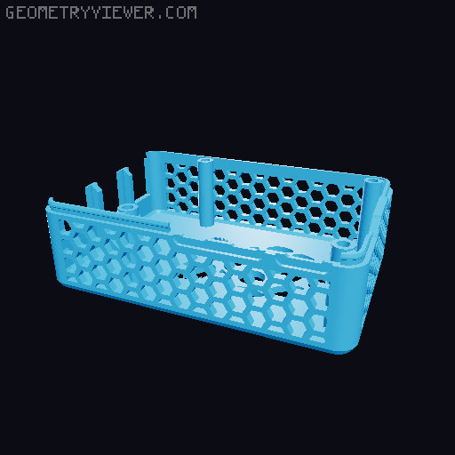 Raspberry Pi 5 Case Snap - based On Malolo's screw-less design - Customizable 3D model thumbnail