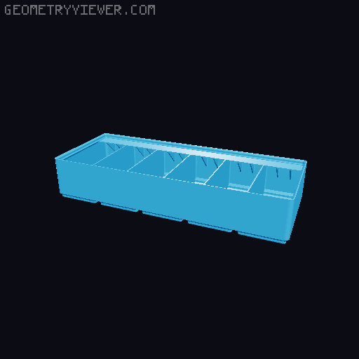 Gridfinity Ultra Light Bins - Divider Label Edition 3D model thumbnail