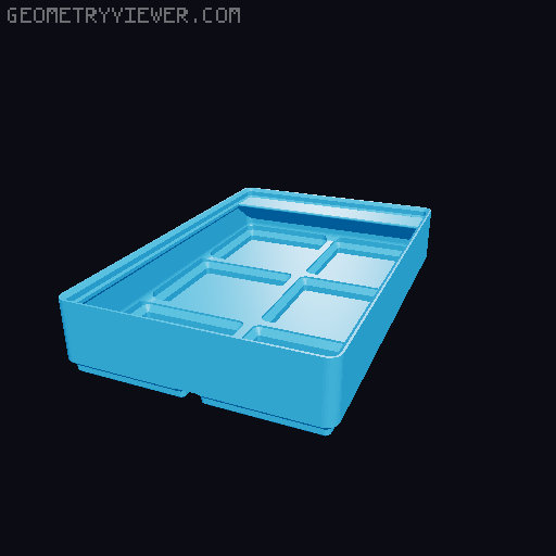 Gridfinity cups height 3 (25mm) collection 3D model thumbnail