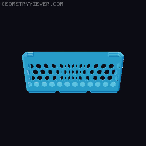 Gridfinity Hex Bins all sizes 3D model thumbnail