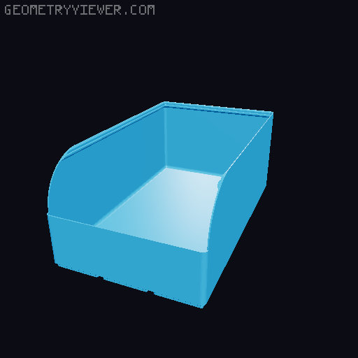 Gridfinity rouded bins collection all sizes 3D model thumbnail
