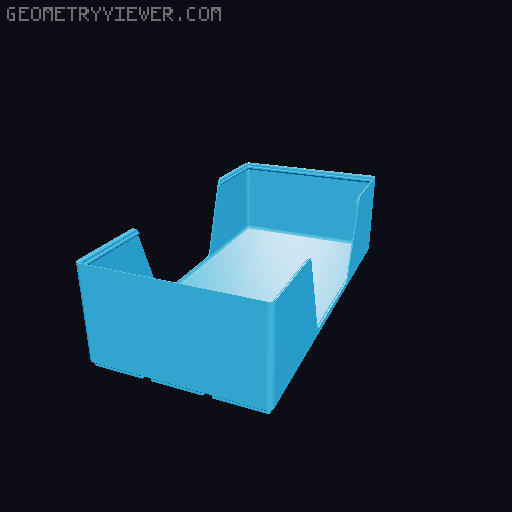 Gridfinity wall cutout collection 3D model thumbnail