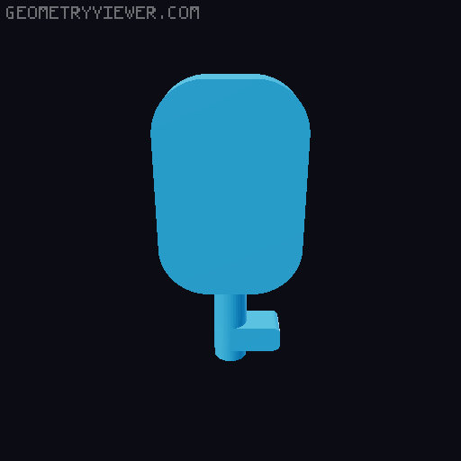 Ikea Alex Kid Safe Handle 3D model thumbnail