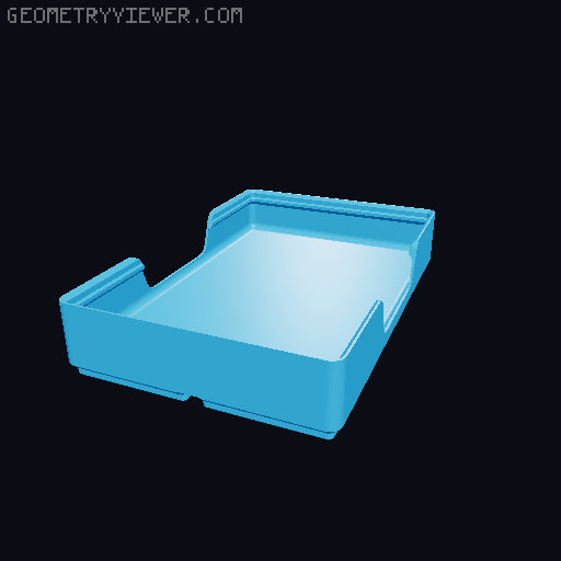 Gridfinity wall cutout collection 3D model thumbnail