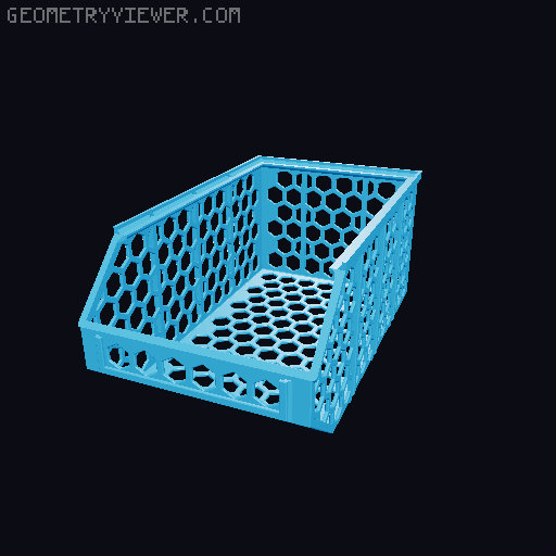 Stackable Baskets 3D model thumbnail