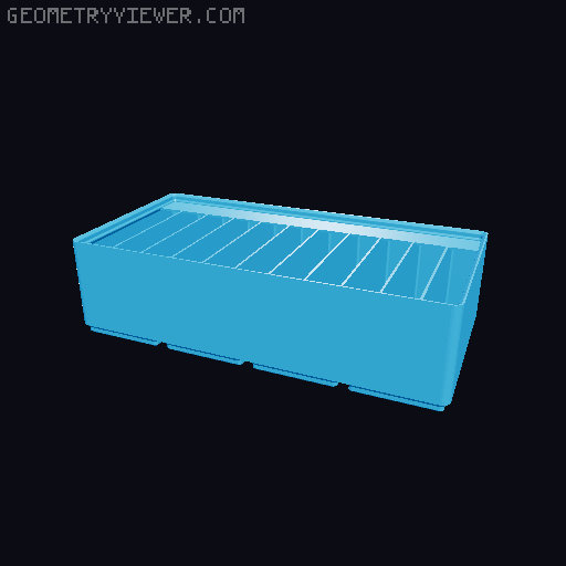 Gridfinity Ultra Light Bins - Divider Label Edition 3D model thumbnail