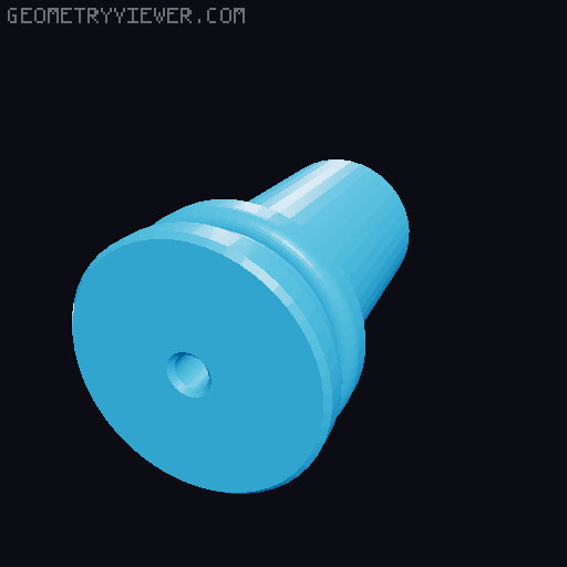 Zinc blaster printed plunger rods and plungers for 25mm or 26mm ID PT 3D model thumbnail