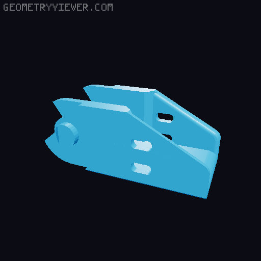 ROOK 2020 drag chain Kirigami bed 3D model thumbnail