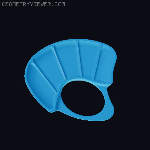Petite Paint Palette – Deep Dish 1/3/5 + Snap on Lid 3D model thumbnail