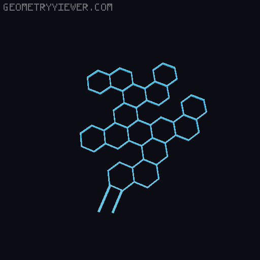 Multiple Plant Support / Plant Trellis / Hexagon / Honeycomb V2 3D model thumbnail