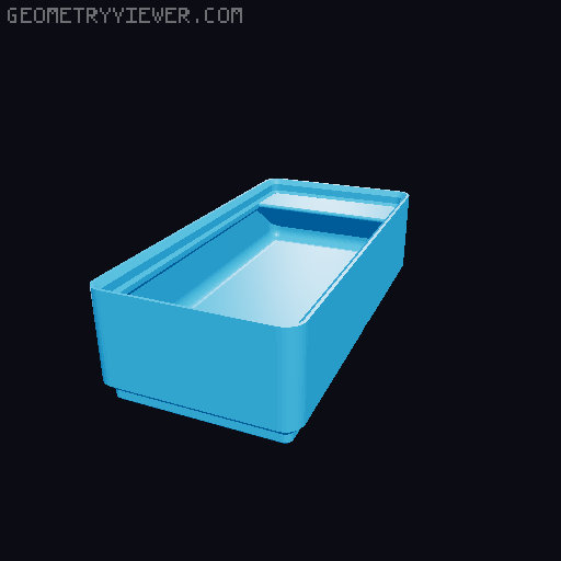Gridfinity cups height 3 (25mm) collection 3D model thumbnail