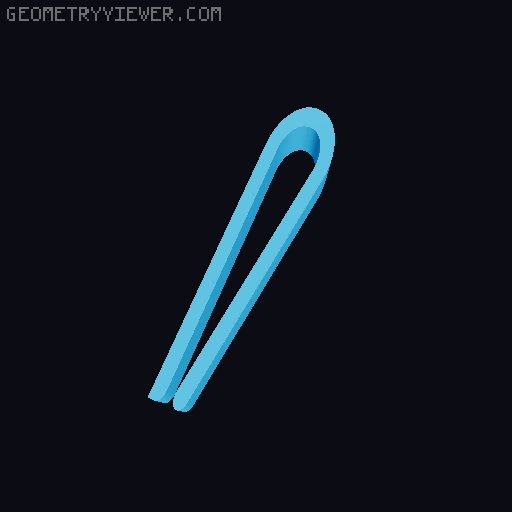 Star Trek Boomerang Phaser holster clips 3D model thumbnail