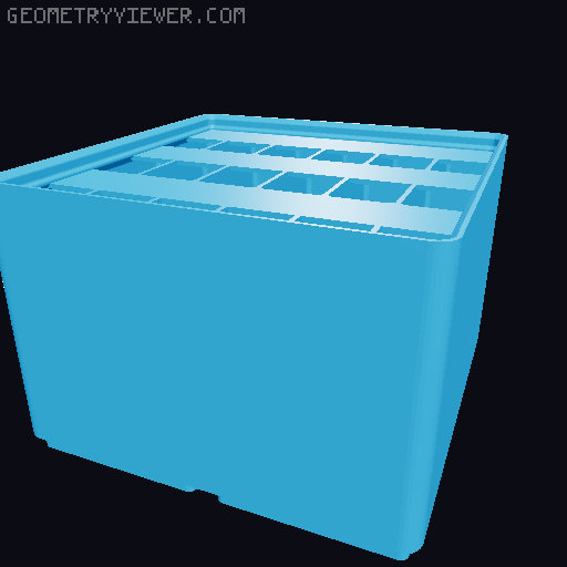 Gridfinity Ultra Light Bins - Divider Label Edition 3D model thumbnail