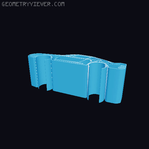 Car silhouettes! different models 3D model thumbnail
