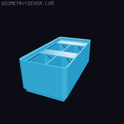 Gridfinity Ultra Light Bins - Divider Label Edition 3D model thumbnail