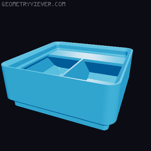 Gridfinity Bin Generator 3D model thumbnail