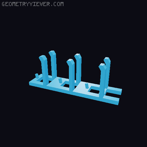 Three Controllers Stand for PlayStation, Xbox, Switch, and PC 3D model thumbnail