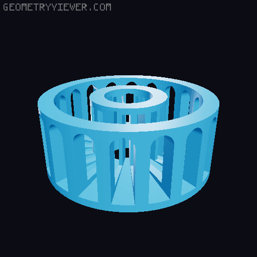 Hydrophonics Moduled Tower 3D model thumbnail