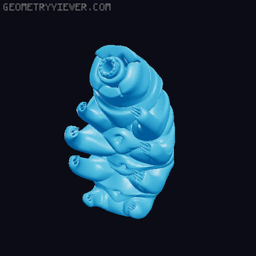 Tardigrade - a little water bear 3D model thumbnail