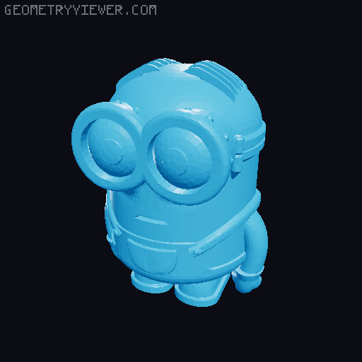 7 Cartoon Projectiles - For PIP Rocket Launcher (Ghosts and Minions added) 3D model thumbnail