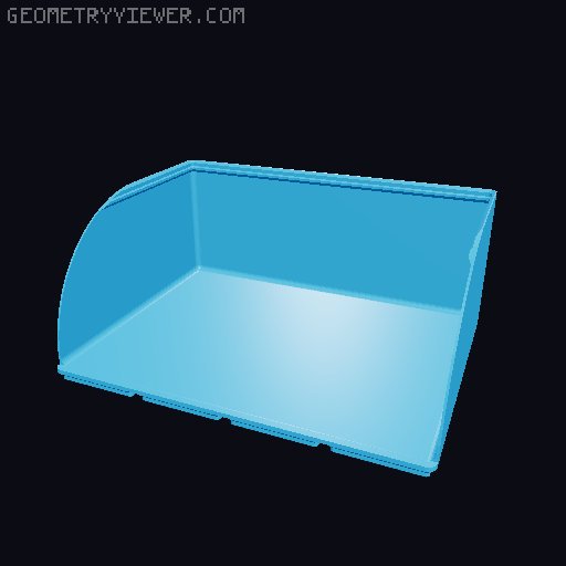 Gridfinity rouded bins collection all sizes 3D model thumbnail