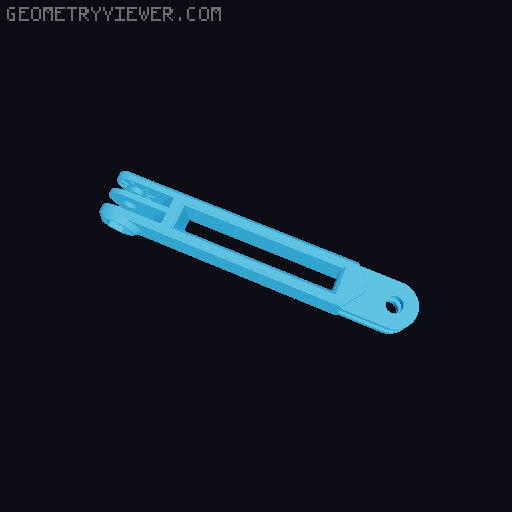 Anti-droop detented arms for Modular Mounting System 3D model thumbnail