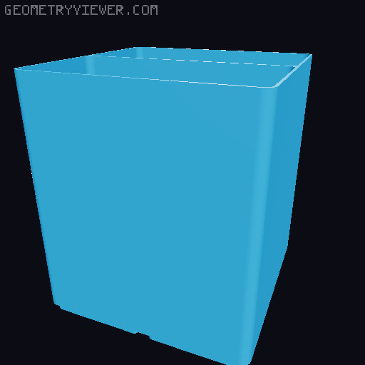 Gridfinity Refined No Lip Bins 3D model thumbnail