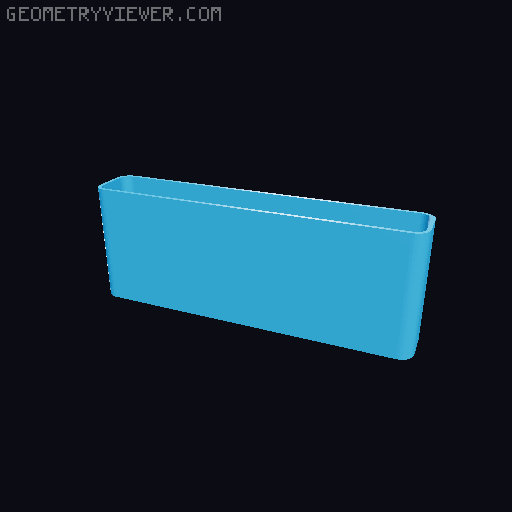 Bin for Ikea skadis - 564 models - hooks need support 3D model thumbnail