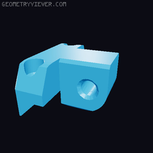 Protean Battery Storage Grip and Dual Stage Trigger 3D model thumbnail