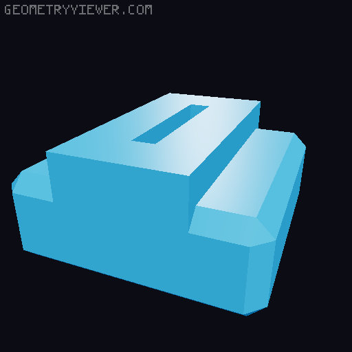 PrintABlok:WritersBloks interlocking letter blocks 3D model thumbnail