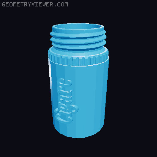 Cendrier portable de camping 3D model thumbnail