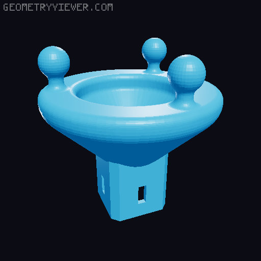 Helping hands adapters for the modular articulated arms 3D model thumbnail