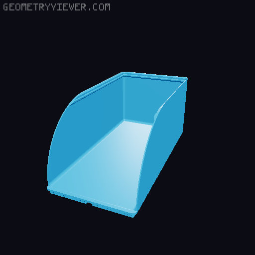 Gridfinity rouded bins collection all sizes 3D model thumbnail
