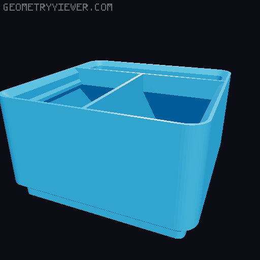 Gridfinity Bin Generator 3D model thumbnail