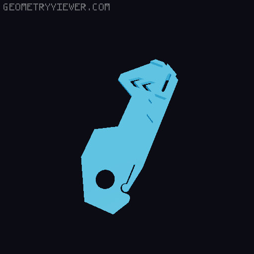 Rigid Blade Holder 3D model thumbnail