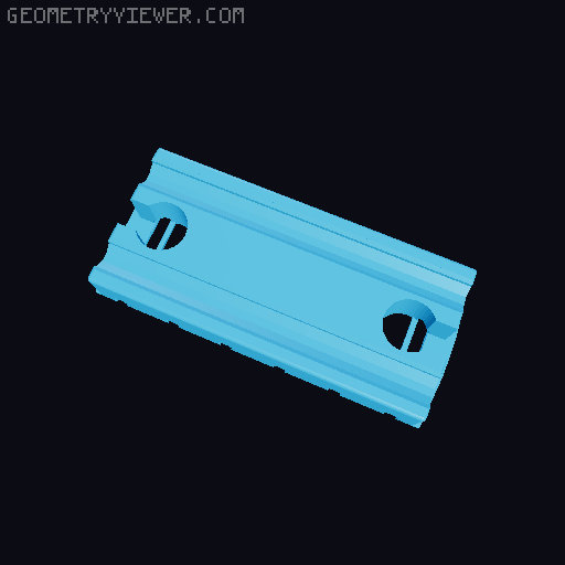 Wooden railway bridge system for Fischertechnik 3D model thumbnail