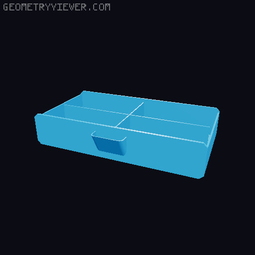 Modular Organizer 3D model thumbnail