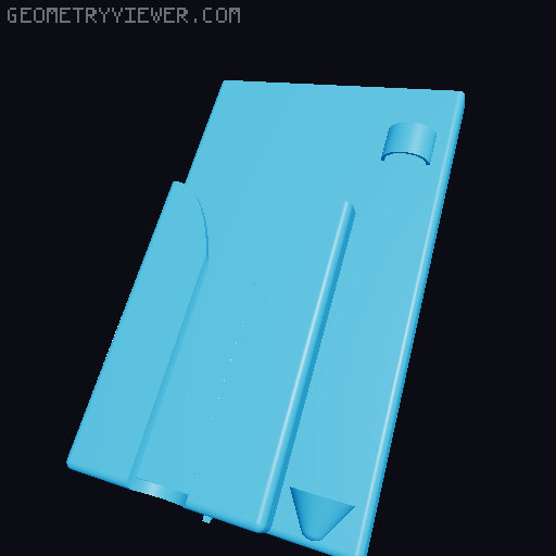 Hipster PDA Index Card Wallet 3D model thumbnail