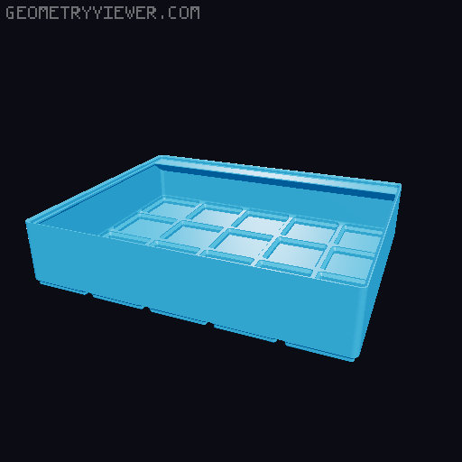 Gridfinity cups height 6 (46mm) collection 3D model thumbnail