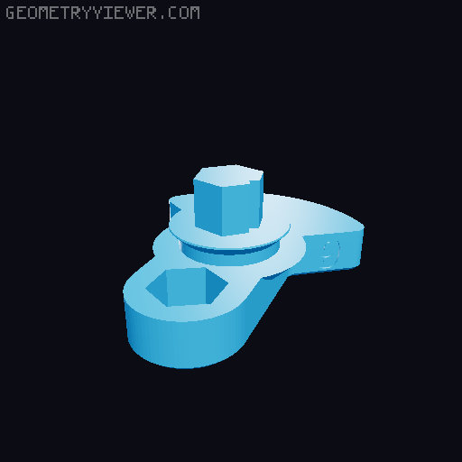 V10 Engine Turbocharged working belt driven Model (printer optimized) 3D model thumbnail