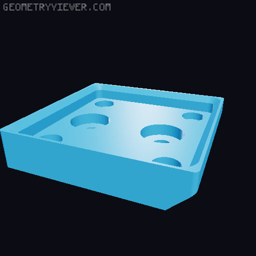 2020 Extrusion Gridfinity Baseplates and Bins 3D model thumbnail