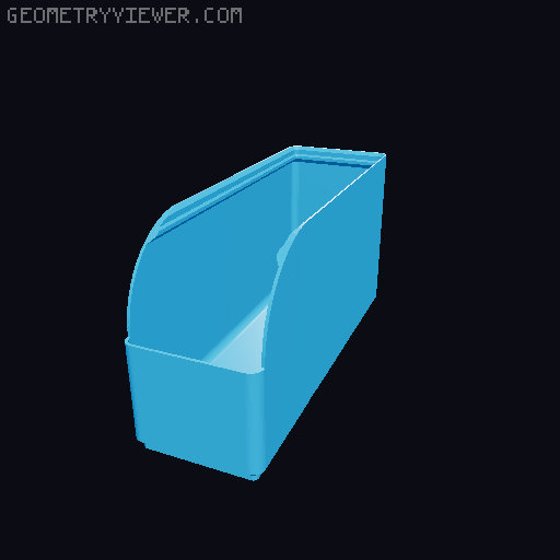 Gridfinity rouded bins collection all sizes 3D model thumbnail