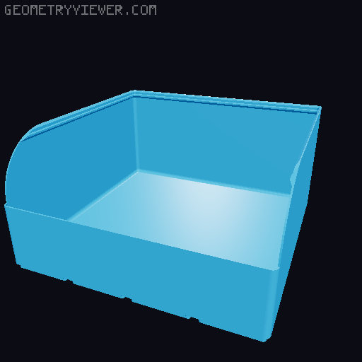 Gridfinity rouded bins collection all sizes 3D model thumbnail